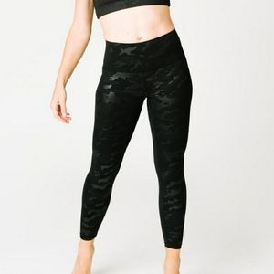 Zyia Active Leggings Black Battleship Luxe HiRise
